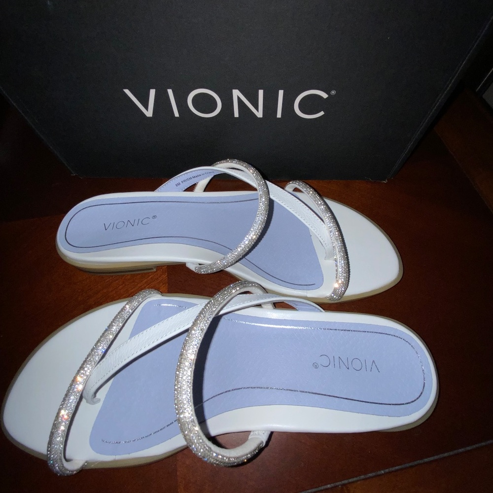VIONIC WHITE PRISM Thong Sandals - SZ 8